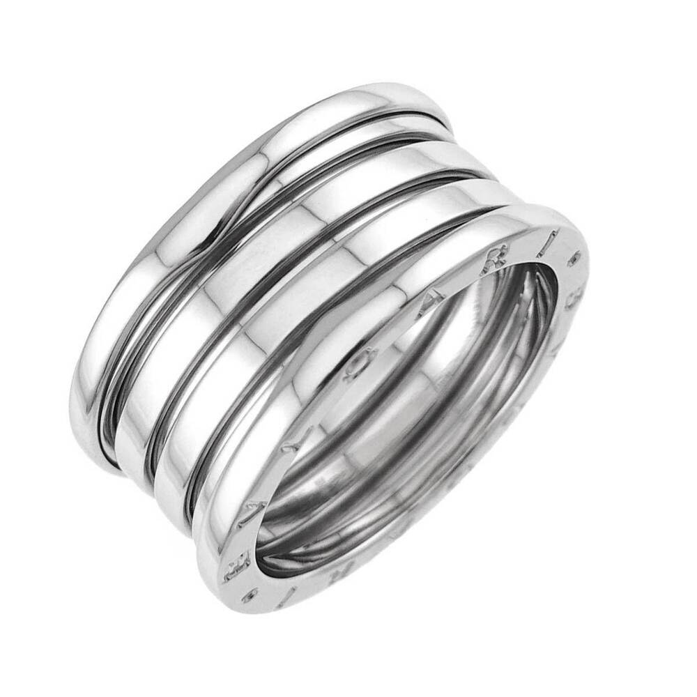 Bulgari BVLGARI B-ZERO1 4-band ring #63 18K WG White Gold 750